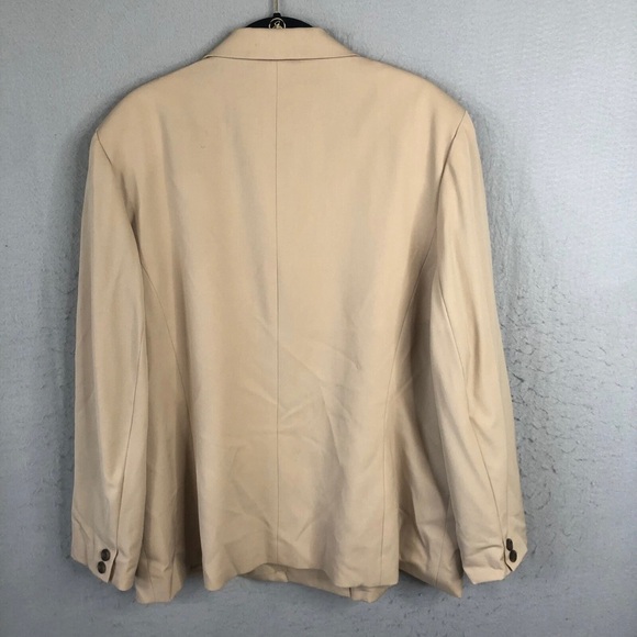 Talbots Light Tan Double-Breasted Blazer - Picture 2 of 3